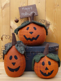 Patroon + materialen 'Halloween Pumpkins'