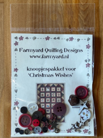 Knoopjespakket voor de quilt 'Christmas Wishes'