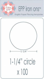 1 1/4 inch cirkel opstrijkbaar en uitwasbaar