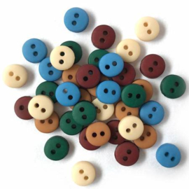 Buttons Galore Tiny Round Country 6 mm