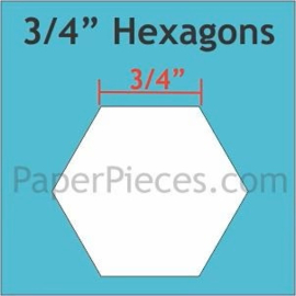Hexagonnen 3/4" Paper Pieces