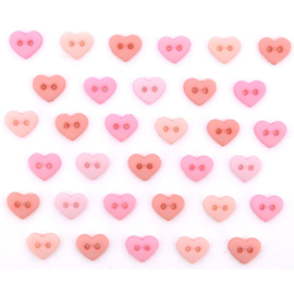 Dress It Up Micro Hearts Rose 6 mm