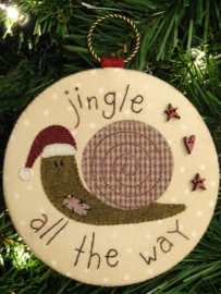 Kerstbal 'Jingle all the way' materialenpakketje + patroon