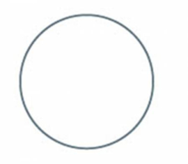 1 inch cirkel opstrijkbaar en uitwasbaar