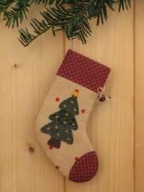 Patroon + materialenpakketje kerstsok 'Kerstboom'