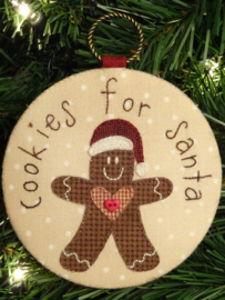 Kerstbal 'Cookies for Santa' materialenpakketje + patroon