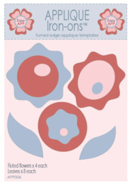 Hugs 'n Kisses Applique Iron-ons Fluted flowers