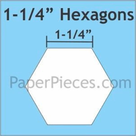Hexagonnen  1 1/4" Paper Pieces