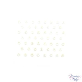 Dress It Up Micro Mini Round white 3 mm