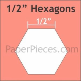 Hexagonnen 1/2" Paper Pieces