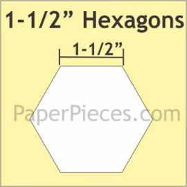 Hexagonnen 1 1/2" Paper Pieces