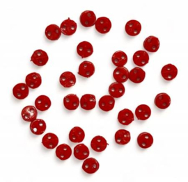 Buttons Galore Tiny Buttons Micro Red 3 mm