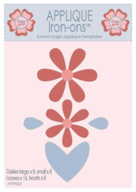 Hugs 'n Kisses Applique Iron-ons Daisies large and small