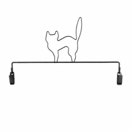 Quilthanger kat met klem (28 cm)