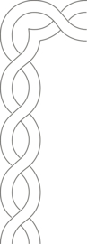 Quilt Stencil Cable border 5 cm