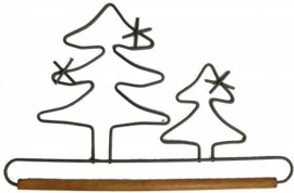 Quilthanger met 2 kerstbomen 19 cm