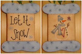 Patroon wikkelkaartje 'Let it Snow'