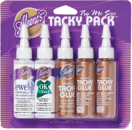 Aleene's Tacky Glue Tacky Pack, 5 flesje van 19,5 ml