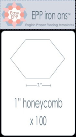 Hugs 'n Kisses 1 inch honeycomb opstrijkbaar en uitwasbaar