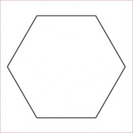 1 ¼ " Hexagon