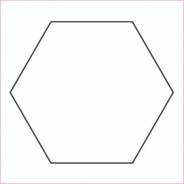 1 ¼ " Hexagon