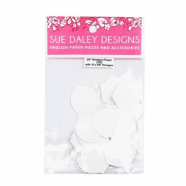 Hexagon flower 5/8" Sue Daley Designs