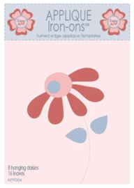 Hugs 'n Kisses Applique Iron-ons Hanging Daisies