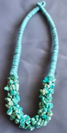 Ketting met kiezels - Groen