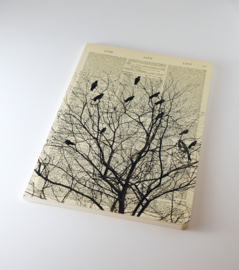 Birds on a tree Dictionary Art Notebook