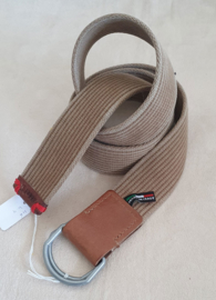 Beige canvas riem