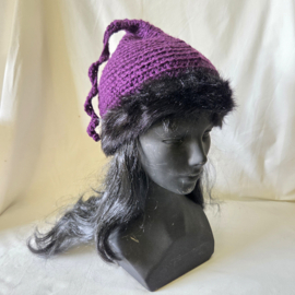 Gehaakte mutsen - fake fur