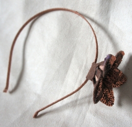 Diadeem - Bruine Bloem