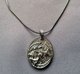 Ketting - draak zwart