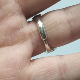 Ring Uil - blauwe ogen