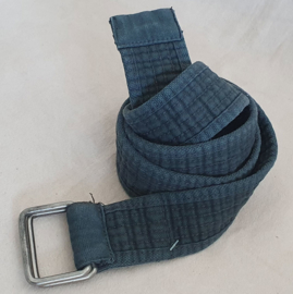 Donkergrijze canvas riem