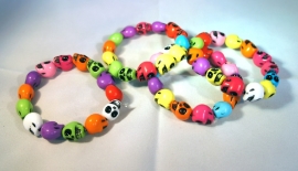 Multicolor Skull armband