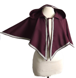 Wijnrode Schoudercape
