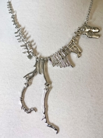 Ketting Dinosaurus - Zilverkleur