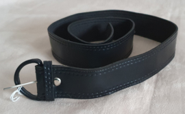 Zwarte lederlook riem