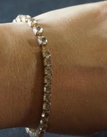 Vintage Armband - glimsteentjes