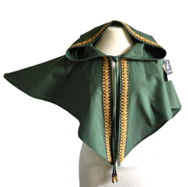 Groen Linnen Schoudercape