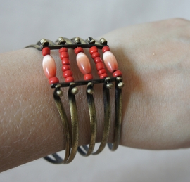 Bronskleurige armband