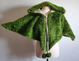 Groene Teddy Schoudercape