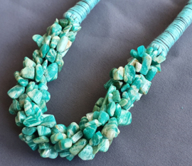 Ketting met kiezels - Groen