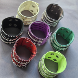 Armband Drukker studjes - diverse kleuren