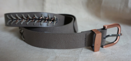 Taupe lederlook riem