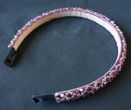 Diadeem met glimmers - Roze/paars