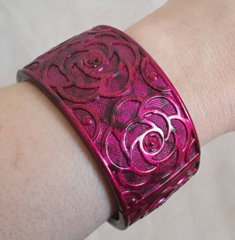 Roze klem armband