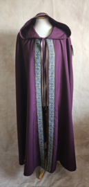 Lange Aubergine cape