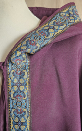Lange Aubergine cape